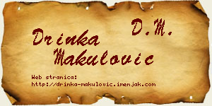 Drinka Makulović vizit kartica